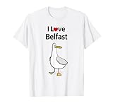 I Love Belfast Funny Seaside Cartoon Seagull pour adultes et enfants.