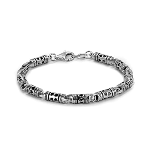 Bracelet argent 925 Dankadi vintage mat style thaïlandais pour femme et homme