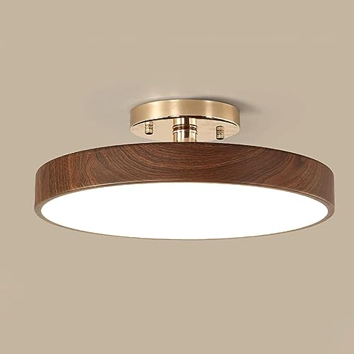 Lámpara de techo LED redonda con montaje semiempotrado y luz de color para comedor
