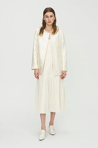 LILY Wilma Pleated A-Line Skirt2