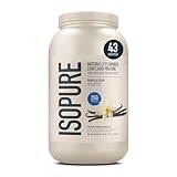 Isopure Protein Powder, Whey Protein Isolate Powder with Vitamin C & Zinc for Immune Support, 25g Protein, Low Carb & Keto Friendly, Flavor: Vanilla, 3 Pound (Packaging May Vary)