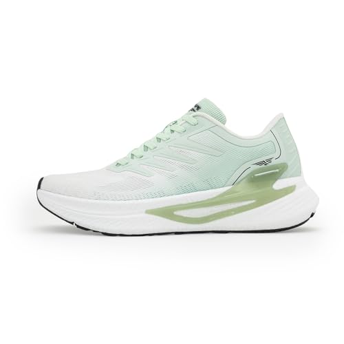 Image of Red Tape Men's Sneakers White Green Printing Round Toe Lace-Up