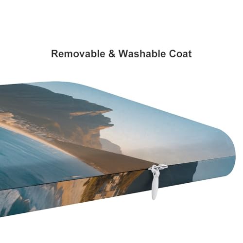Cojín cuadrado para silla de exterior con acolchado cómodo de 3 cm para patio y oficina 5