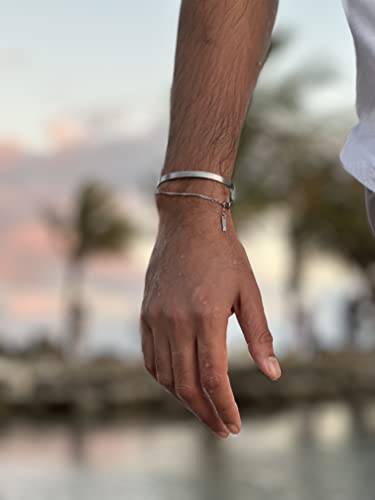 Cuff Bracelet For Men And Women L Stainless Steel, Minimalist Bracelet, Simple Pure Design, Mens Bracelet, Silver Bracelet Alternative, Made In Miami #TOP5