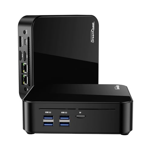 DreamQuest Mini PC mit Win 11 Pro Intel N150 (up to 3,6 GHz) 32GB DDR4 1TB M.2 SSD (max 4TB) Micro...