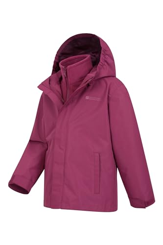 Mountain Warehouse Fell Kids 3 in 1 Jacket - Water-Resistant Triclimate Raincoat, Detachable Inner Coat & Packaway Hood - For Walking, Hiking & Outdoors - Image 5