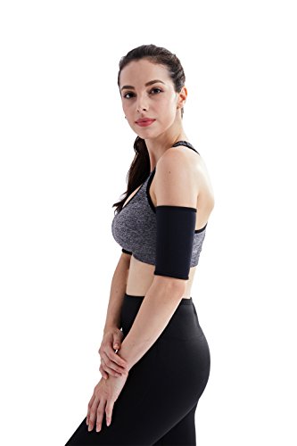 Ausom Mens and Womens Hot Thermal Arm Wraps- Best Neoprene Arm Fat Burner for Slim Effect and Protection- High- End Pure Color Workout & Exercise Sweating Sauna Sleeve