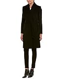 Cole Haan Women's Belted Wool Classically Coat for Year-Round Style (Standard and Plus Size), Elegant Black, 2