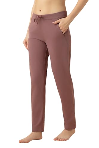 Image of Van Heusen Women's Cotton Lounge Pants | Drawstrings & Side Pockets | Cotton Stretch | Smart Tech Finish| Everyday Pyjamas | At Home Pyjamas | Style 55303
