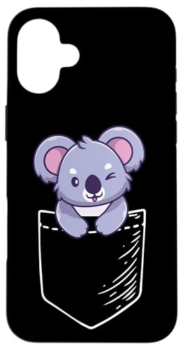 Cute Funny Kids Mens Womens Girls Pocket Koala Lover �X�}�z�P�[�X iPhone 16 Plus �p