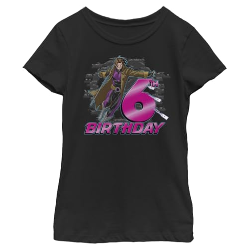 T-shirt Marvel Gambit 6 ans : coton doux et confort durable pour l'anniversaire d'une fille