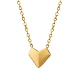 [komichi accessory] コミチ アクセサリー ネックレス ハート モチーフ つけっぱなしOK 金属アレルギー対応 ネックレスチェーン サージカルステンレス レディース stn25 ゴールド
