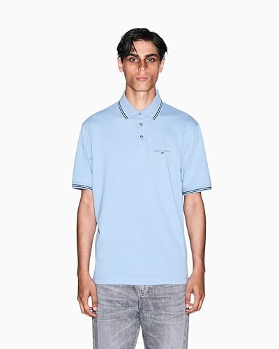 Armani Exchange Polo para Hombre con Logo de Texto Pequeño miniatura 3