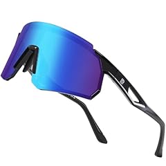Shine Black Frame Revo Blue Lens