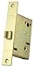 Baldwin 8530.L Small Case Mortise Lock For Left Handed Estates Knob by Knob, Lifetime Polished Brass