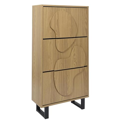 Paris Prix Meuble à Chaussures 3 Tiroirs Calypso 115cm Marron