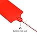 Plastic Security Tags 10 Pieces Anti-Tamper Seals Numbered Pull Ties Security Plastic Safety Label for Logistics Warehouse Industry Plant