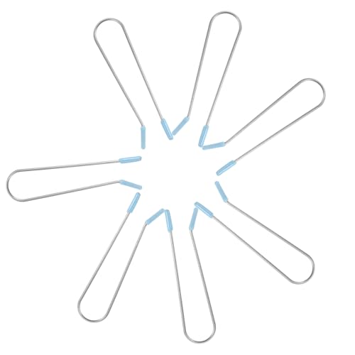 OATIPHO 20 Pezzi Fermagli per Bigodini Caldi in Filo Metallico Azzurro Clip di Fissaggio per Permanente Chioma Corti Strumento da Parrucchiere per Styling Professionale e Uso Domestico