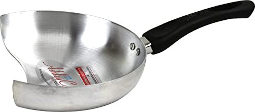 Sterling Ventures Aluminium Kebab Cut Meat Catcher Frying Pan with Heavy Gauge Heat Resistant Handle 24cm