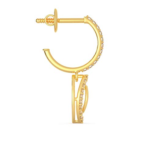 Malabar Gold & Diamonds 22k Yellow Gold Earrings for Women, Girls and Kids | 22 kt (916) BIS Hallmark Gold Drop Earrings for Birthday, Anniversary & Festive Gift - Image 3