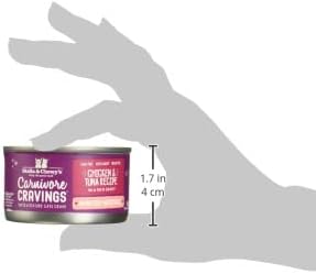 Miniatura 3 de Stella & Chewy's Carnivore Cravings - Latas picadas picadas sin granos, comida húmeda rica en proteínas para gatos, receta de pollo sin jaula y atún