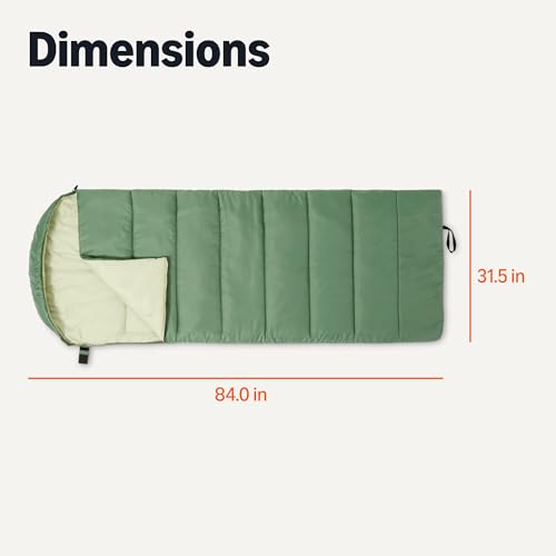 Amazon Basics Sleeping Bags for Adults, Camping Essentials, 3 Season Warm & Cool Weather - Image 4