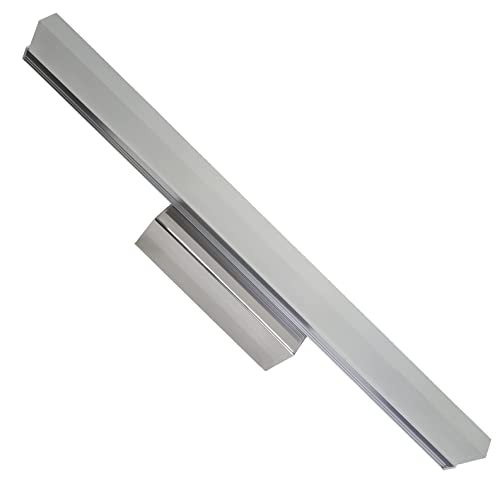 LED ATOMANT Aplique LED Cromado para Baño 10W 40 cm. Color Blanco Frio 6500K (40cm). 1000 Lumenes. Luz para Espejo.