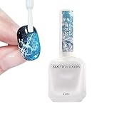 Gel für Nägel mit Aquarelleffekt, ästhetischer Nagellack für Nägel, 12 ml, elegantes Gel mit maritimem Thema | für Damen und Herren, für den täglichen Gebrauch, Reisen, Hochzeit