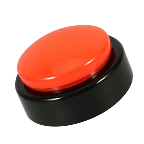 Cabilock Sveglia Digitale Parlante Con Grandi Pulsanti Per Anziani Non Vedenti Orologio Da Comodino Design Silenzioso Arancione/nero