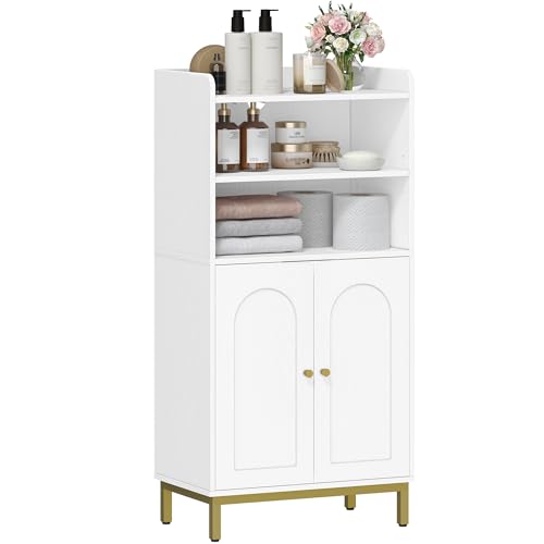 Hzuaneri Badezimmerschrank, Badschrank, Küchenschrank mit 2 offenen...