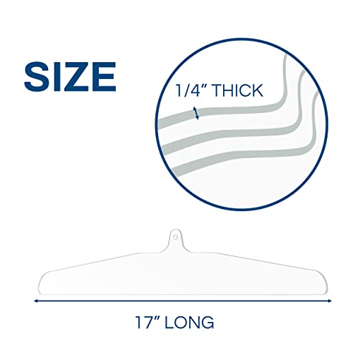 Pennzoni Display Co. Clear Acrylic Hanger - Jersey Display Hanger - Crystal Clear Acrylic Hanger For Jersey, T-Shirt, Uniform & Wedding Dress Displays #TOP3