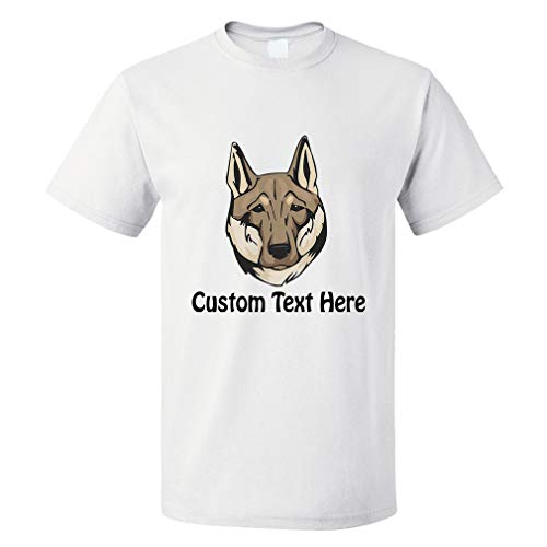 Custom Funny Graphic T Shirts for Men Shikoku Head Cotton Top White Personalized Text Here 3X Large