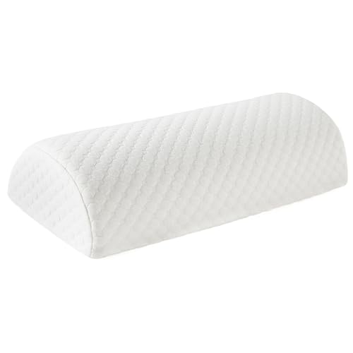 Temeemeg Almohada de Media para piernas, Almohada de Espuma viscoelástica Transpirable para Rodillas, Lumbar con Cremallera, Pierna Antideslizante para piernas, Espalda y Cabeza.