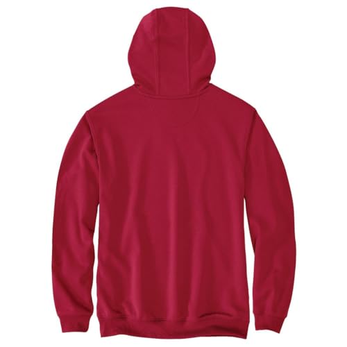 Image of Carhartt Men's Signature Sleeve Logo Midweight Sweatshirt Hooded