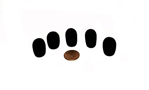 Tetra-Teknica MNWS5P Mini-Size Lapel Microphone Windscreen, Color Black, 5-Pack