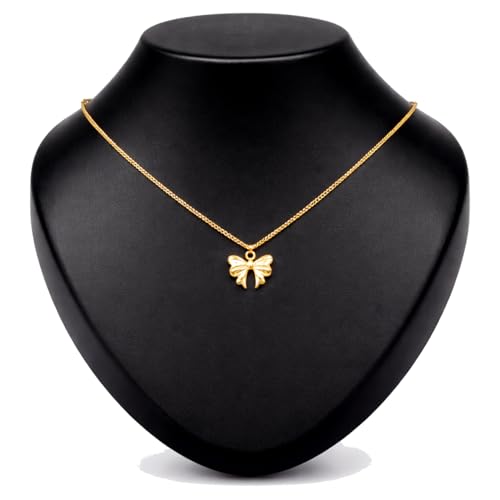 Image of RIDHVEE Anti-Tarnish Gold Plated Pendant Necklace for Women & Girls | Skin Friendly Lightweight Fashion Jewellery | Elegant Minimalist Chain Necklace & Gifting