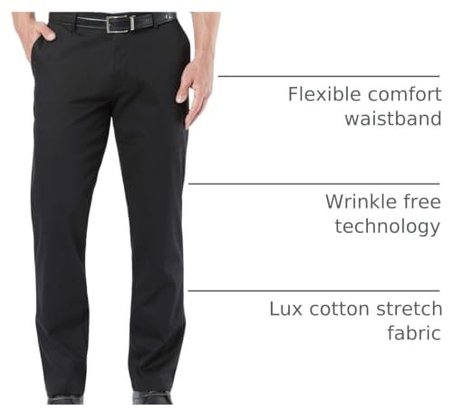 Image of Dockers Mens Straight Fit Signature Lux Cotton Stretch Khaki Pant
