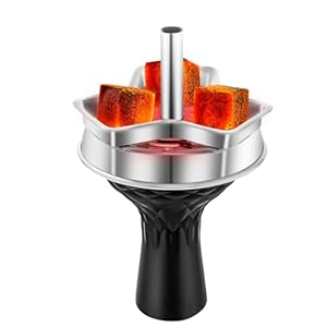 Hookah Bowl Set – Silicone Hookah Tobacco Shisha Bowl with Heat Management Screen Charcoal Holder for Smoking Shisha Hookah Easy Replace Charcoal Fast Cleaning (1)