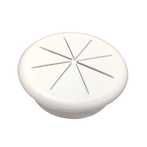 HYCC 2-3/8" Flexible Desk Grommet - Color: White - 5 Pack