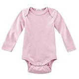 HERBY Langarm-Body ist aus 100% Bio-Baumwolle für sanfte Pflege der empfindlichen Haut des Babys gefertigt und bequem zu tragen.