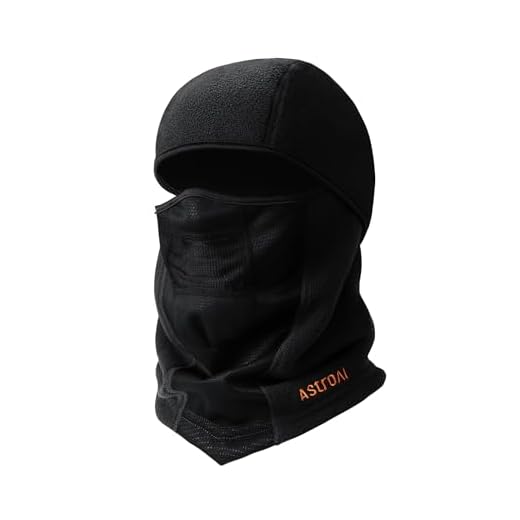 AstroAI Balaclava Ski Mask Winter Fleece Thermal Face Mask Cover for Men Women Warmer Windproof Breathable, Cold Weather Gear for Skiing, Outdoor Work, Riding Motorcycle & Snowboarding, Black