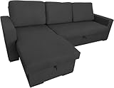 MUEBLIX.COM | Sofa Cama Chaiselongue Galicia, Color Gris
