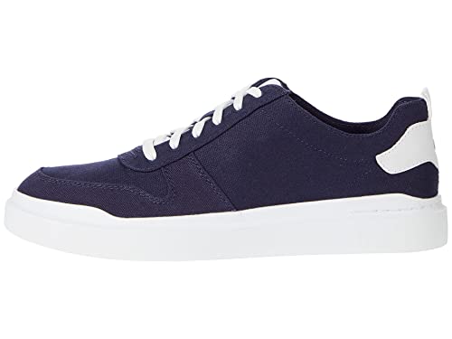 Cole Haan Women's Grandpro Rally Canvas Court Sneaker, Marine Blue/Optic White - Image 4
