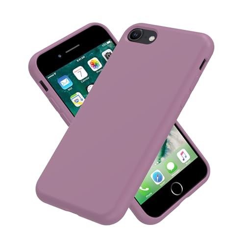 Image of iPhone SE /8 /7 Case Silicone,Soft Microfiber Lining(Black Currant)