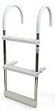 DotLine 3 Step Gunwale Hook Aluminum Boat Ladder