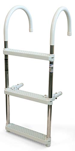 DotLine 3 Step Gunwale Hook Aluminum Ladder