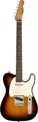 Image of Squier Classic Vibe Baritone Custom Telecaster Electric Guitar, with 2-Year Warranty, 3-Color Sunburst, Laurel Fingerboard