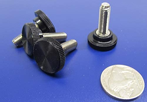 18-8 SS Plastic Head Knurled Thumb Screws FT 1/4-28 x .750" Length 10 Pcs