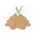 Christmas Tree Gift Tags,Gift Wrap Tags,100 Pcs Kraft Paper Gift Tag with String,Blank Craft Gift Tag with Natural Jute Twine String