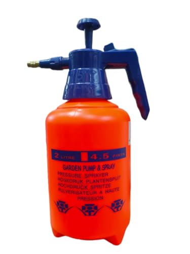 Image of 2 Litre Pressure Spray Pump | Handheld Water Sprayer for Gardening, Lawn & Indoor Plants | Adjustable Nozzle Garden Spray Bottle for Fertilizer, Pesticide & Cleaning Applications